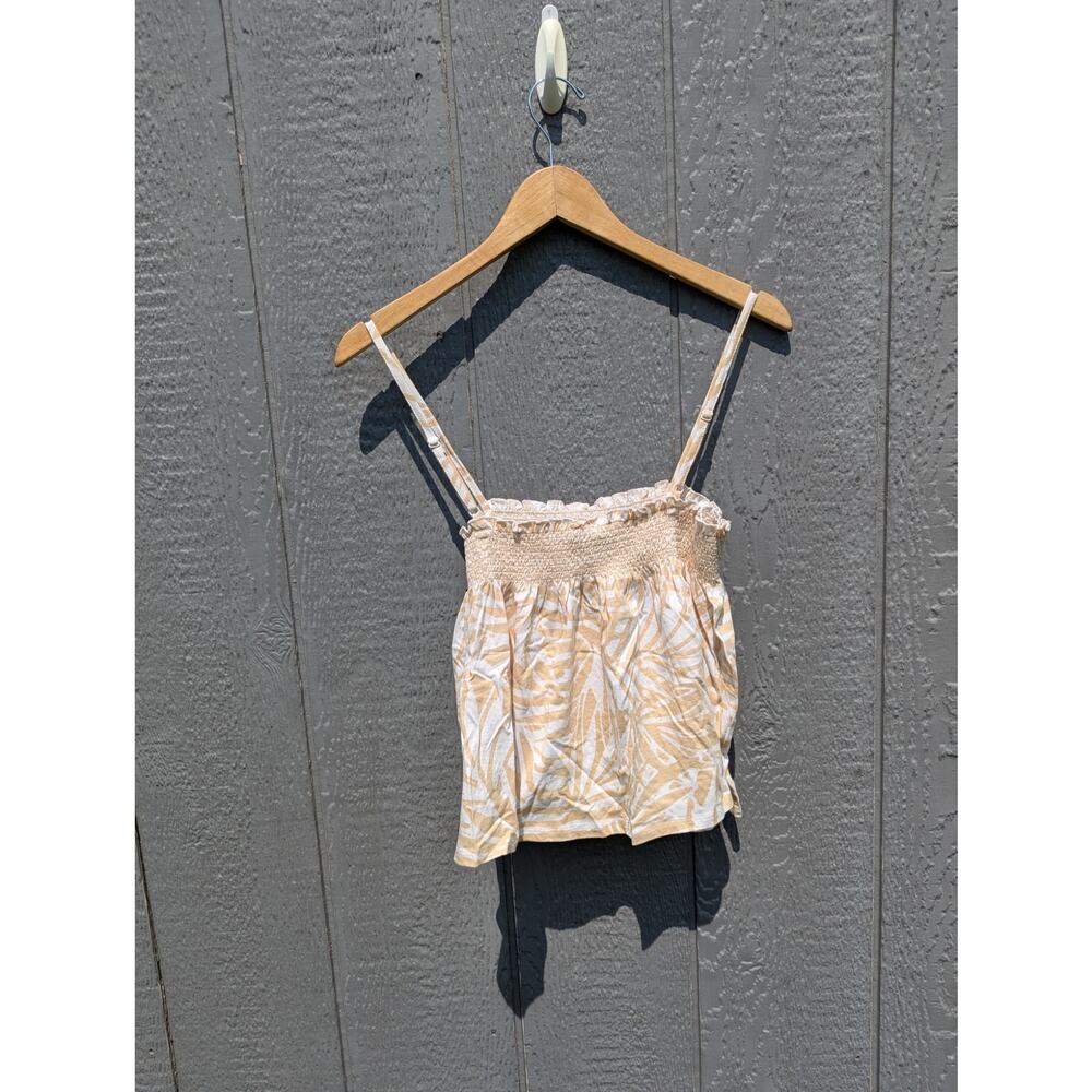 NWT patrons of peace natural cotton crop top neutral color granola nature M - Picture 3 of 5